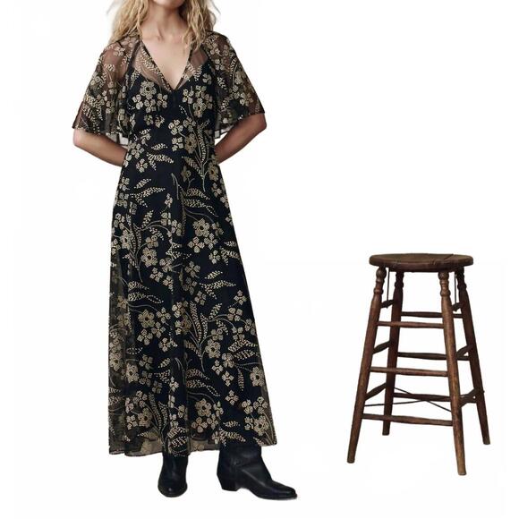 NEW THE GREAT. the festal dress in green
